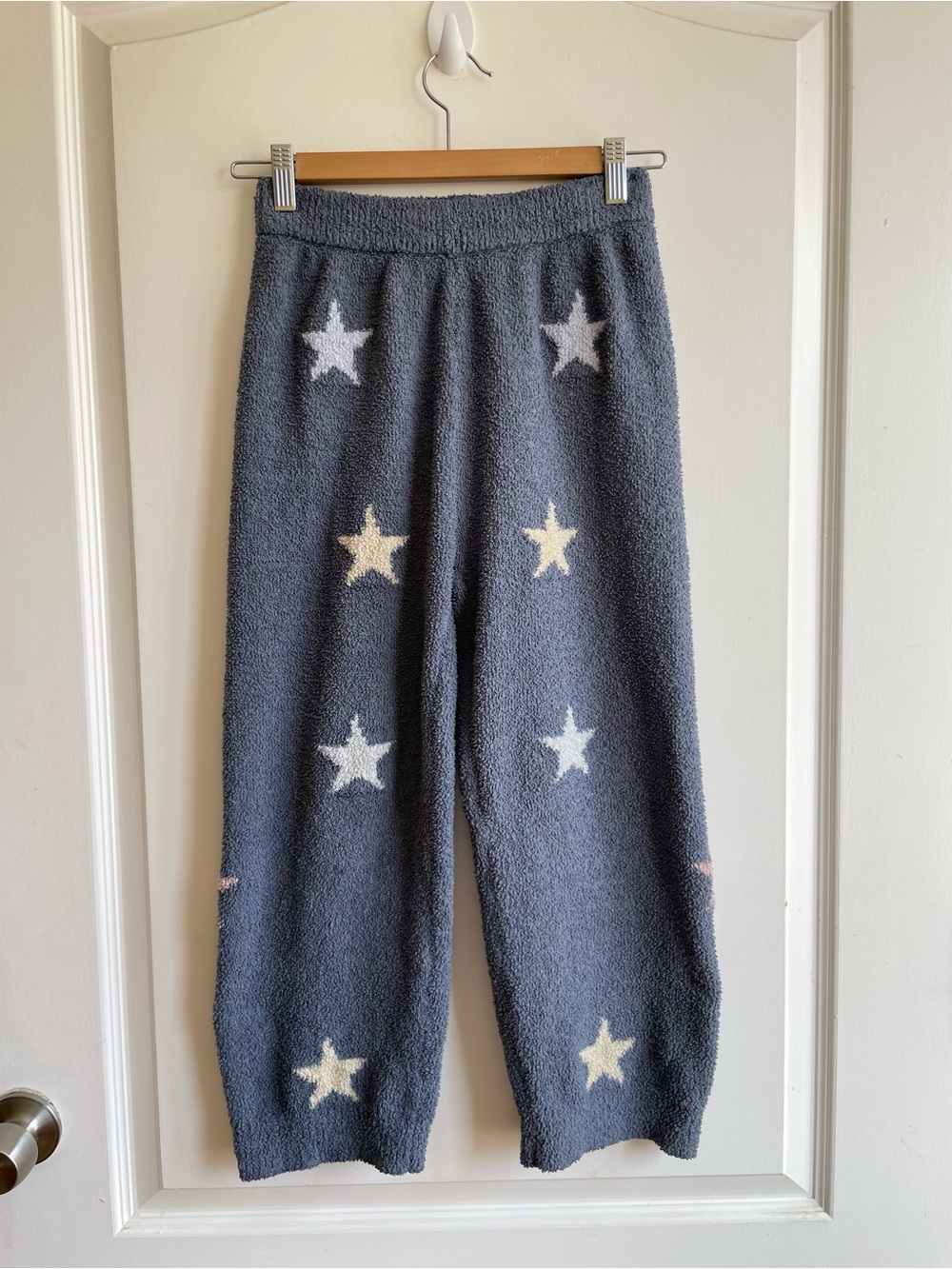 Lola And The Boys BABY YOU'RE A STAR Fuzzy Star Print Sweatpants Girls Size 10